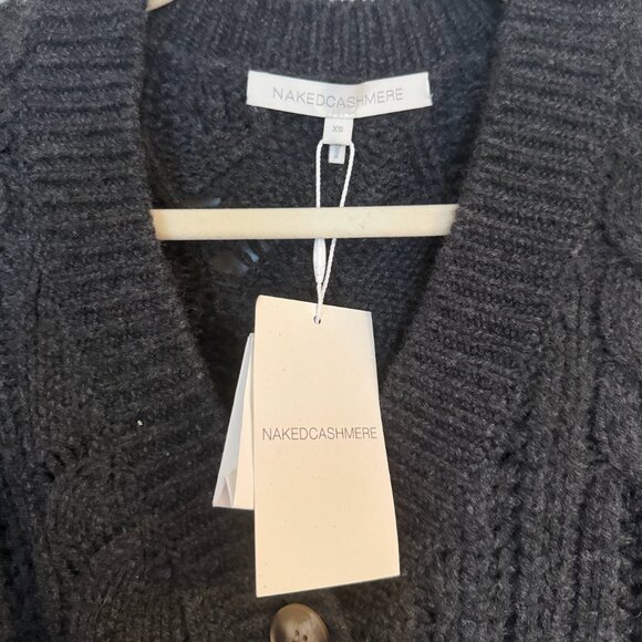 Naked Cashmere (NWT) Cropped Cable Knit Cardigan - Picture 3 of 4